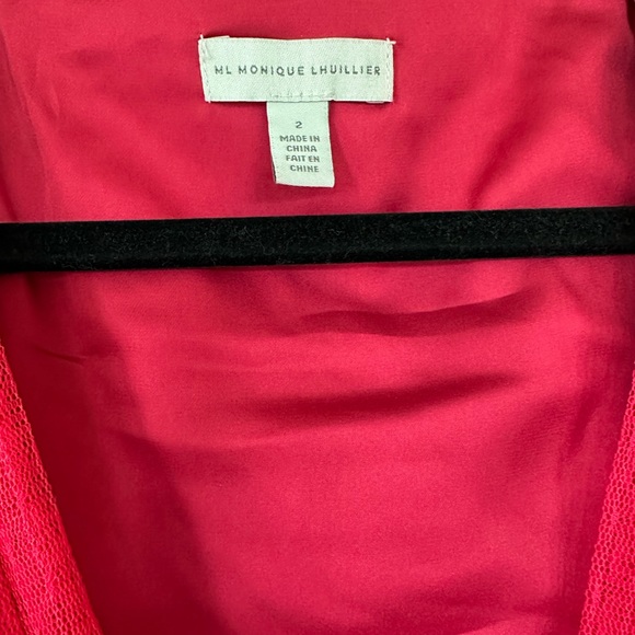 ML Monique Lhuillier Womens Mesh Mini Cocktail And Party Dress ,Size:2 - Picture 5 of 5